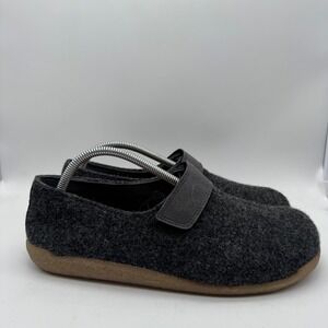 Sanita Slate Boiled Wool Strap Varde Comfort Casual Unisex Slipper Shoe Size 43‎